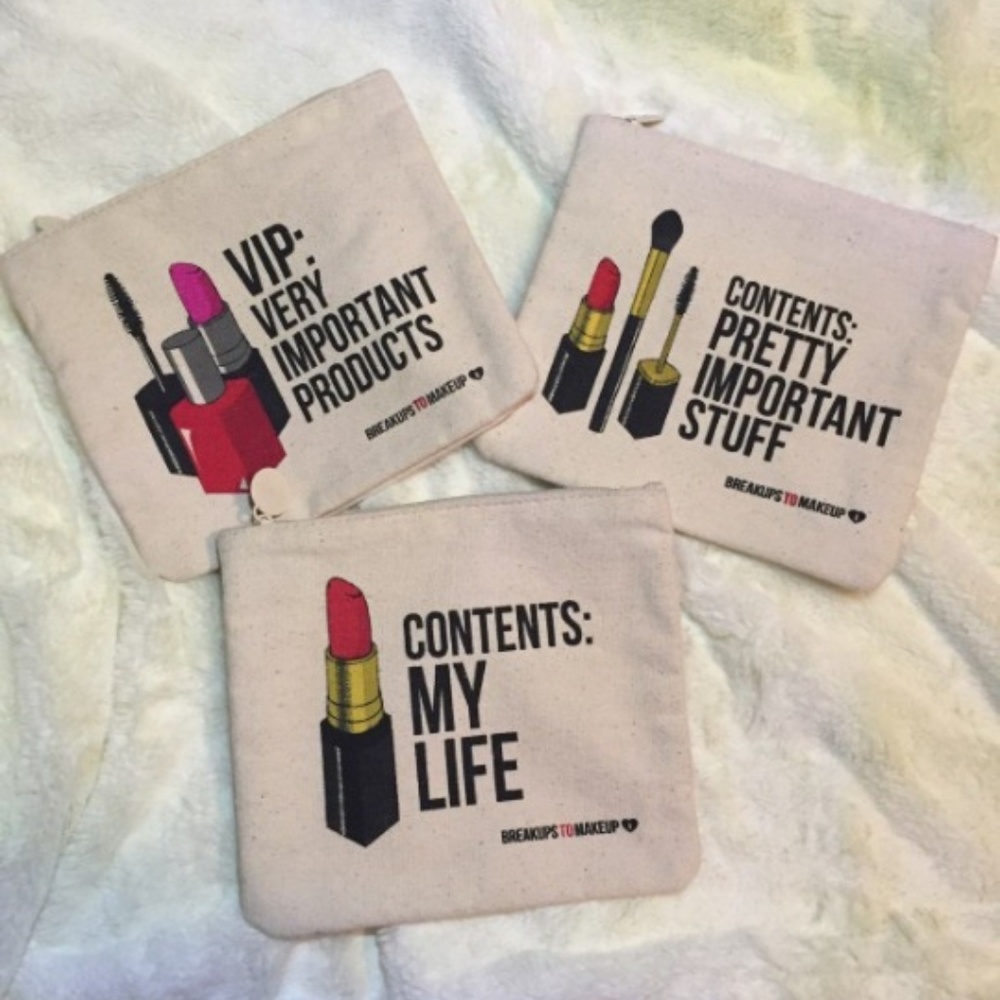 Ipsy My Life Vip Mini Makeup Cosmetic Clutch Bags